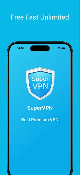 SuperVPN unlimited service screen